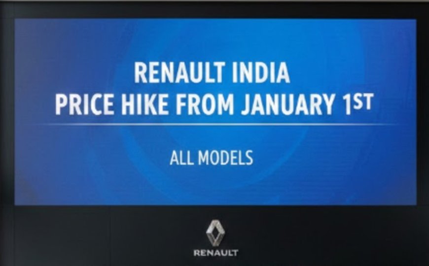 Renault India to Hike Car Prices January