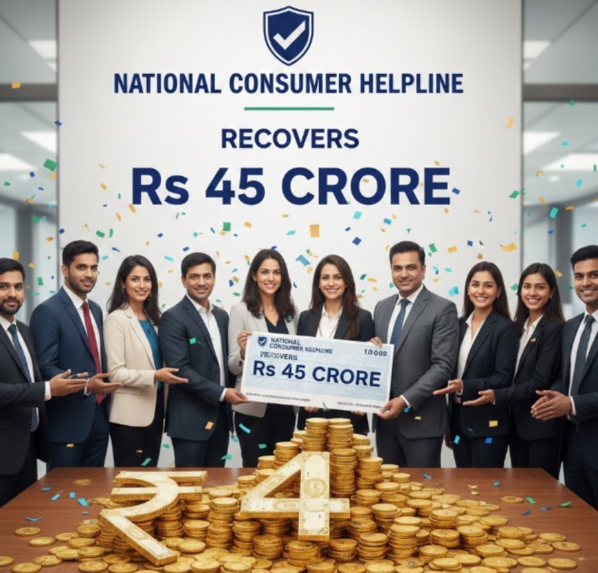 National Consumer Helpline Recovers Rs 45 Crore