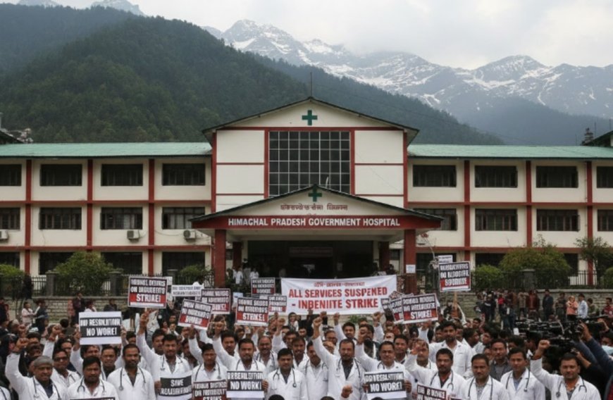 Himachal Doctors Launch Indefinite Strike Across State