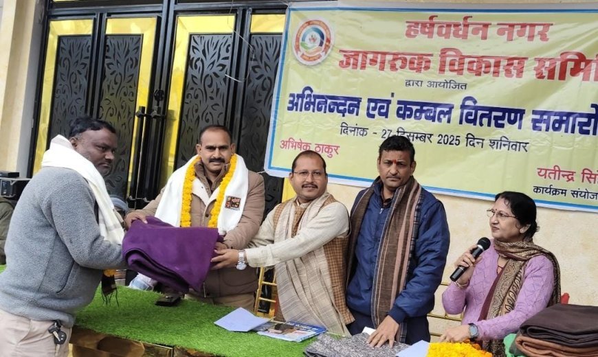Harsh Vardhan Committee Honors Sanitation Workers with Winter Warmth