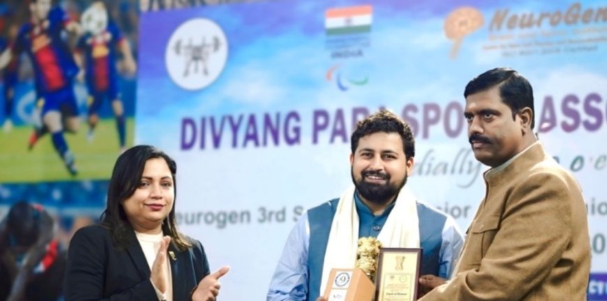 Vinay Kumar Dubey Honored at Para Powerlifting Championship