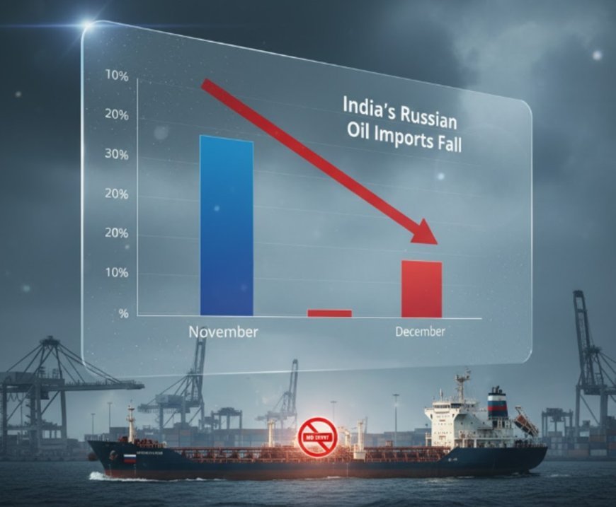 India’s Russian Oil Imports Fall in December