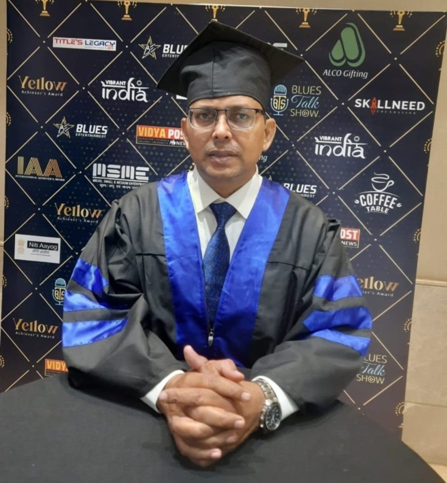 Dr. Dharmendra Kumar Tripathi Honored with Doctorate
