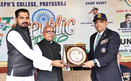 St. Joseph’s College Prayagraj Celebrates 77th Republic Day with Golden Jubilee Alumni