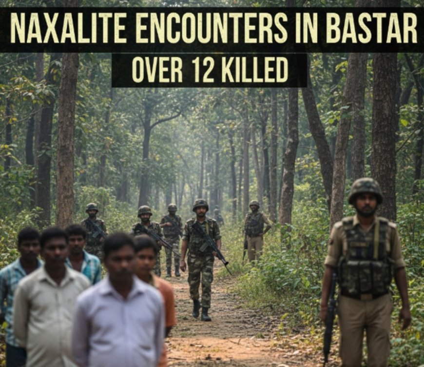 Over 12 Naxalites Killed in Bastar Encounters