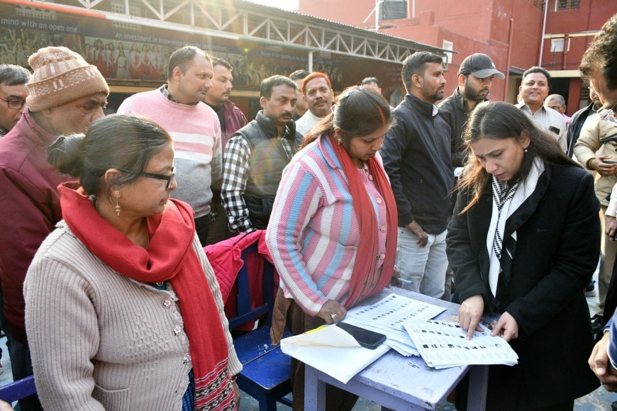 Commissioner Soumya Aggarwal Reviews Voter Lists at St. Joseph’s; Orders Data Cleanup