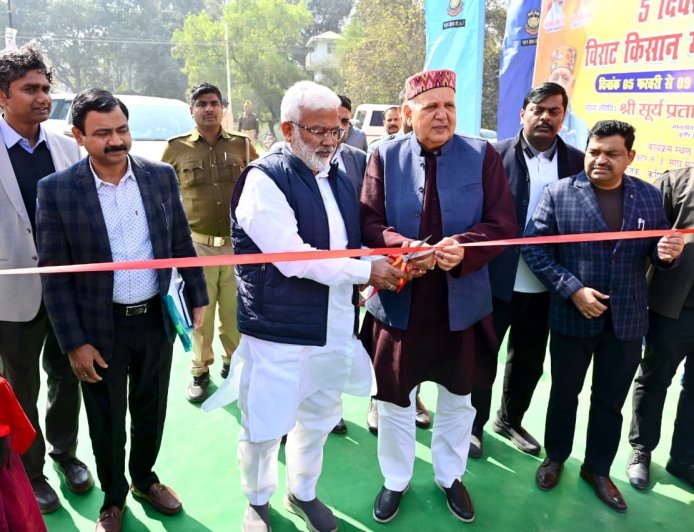 Agriculture Minister Surya Pratap Shahi Inaugurates 'Virat Kisan Mela' in Prayagraj