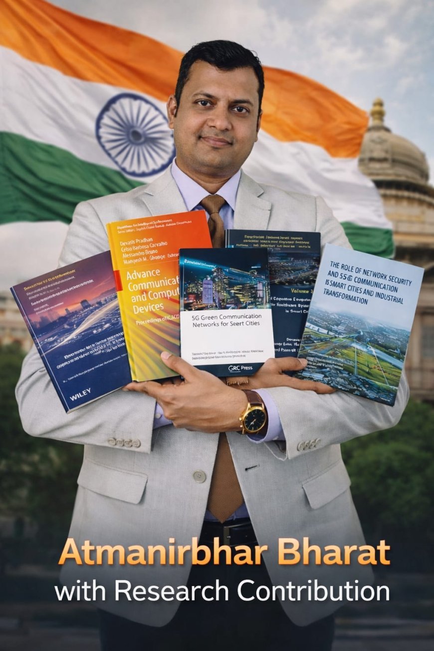 Global Publishing Giants Recognize Indian Research: Prof. Debasis Pradhan Elevates ‘Atmanirbhar Bharat’