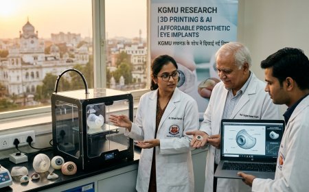 KGMU’s Breakthrough: 3D Printing and AI to Revolutionize Prosthetic Eye Implants