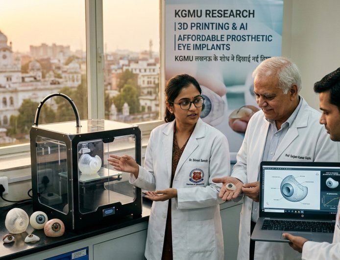 KGMU’s Breakthrough: 3D Printing and AI to Revolutionize Prosthetic Eye Implants