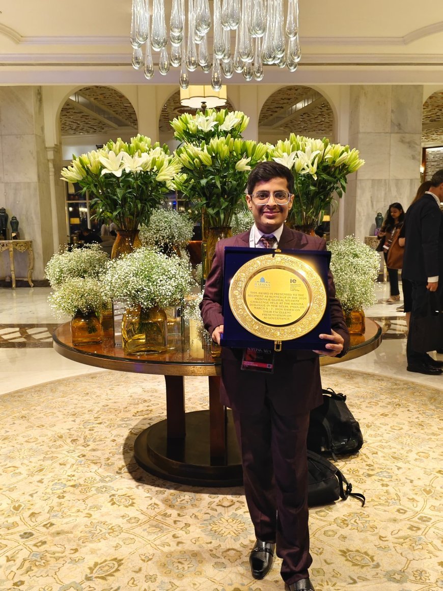 AU’s Rishabh Mehrotra Shines at Raisina Dialogue; Named Runner-Up for AI Governance