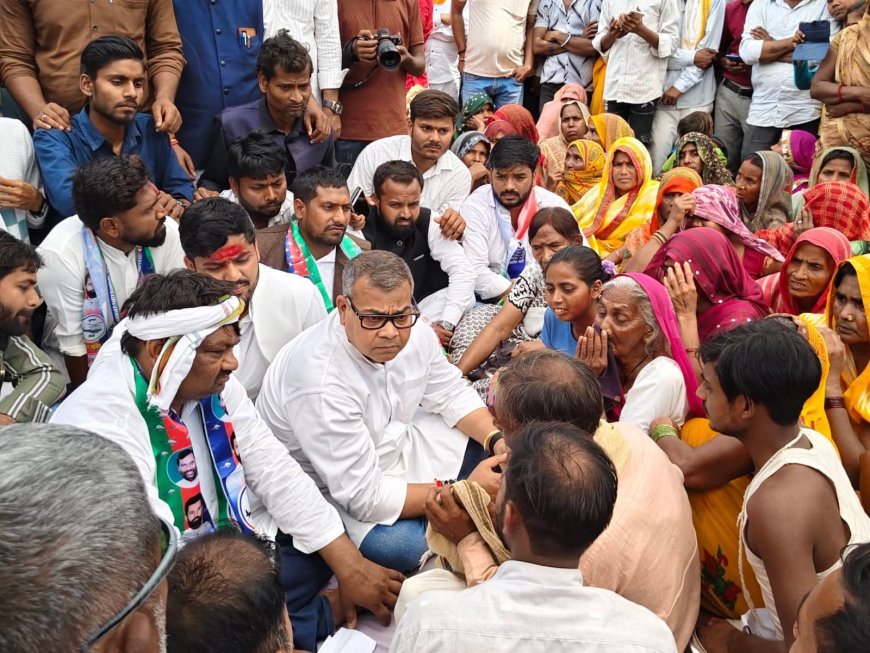 LJP (Ram Vilas) Delegation Demands Justice for Dalit Man Burned Alive in Bhadohi