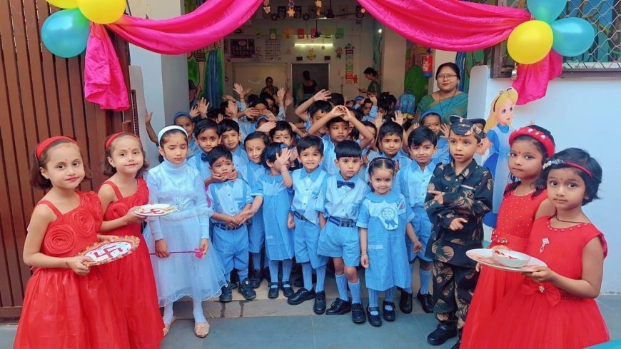 Awadh Collegiate Rings in New Academic Session with Floral Greetings and Grand Festivities