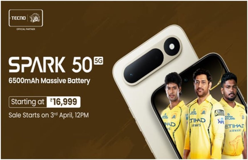 Tecno Spark 50 5G Debuts with Massive 6500mAh Battery and Military-Grade Toughness