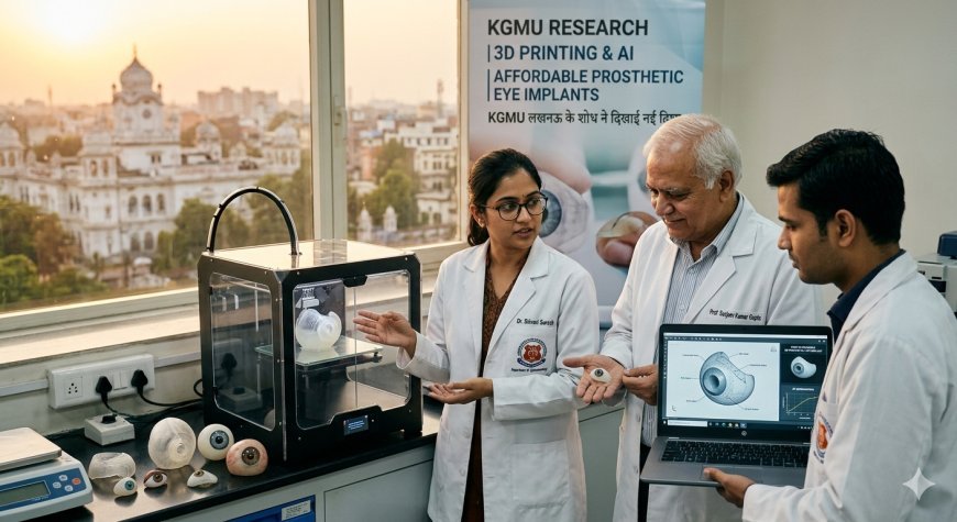 KGMU’s Breakthrough: 3D Printing and AI to Revolutionize Prosthetic Eye Implants