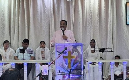 Divine Reflections: Sharda Nagar Church Commemorates Good Friday with Solemnity