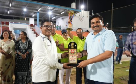 General Manager XI Triumphs Over DRM XI in Thrilling Friendly Cricket Match Slug: GM-XI-Cricket-Victory