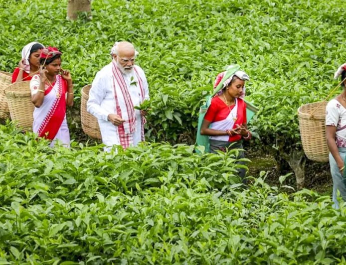 Assam Elections 2026: PM Modi Connects with Tea Workers; BJP Pledges UCC and Massive Investment
