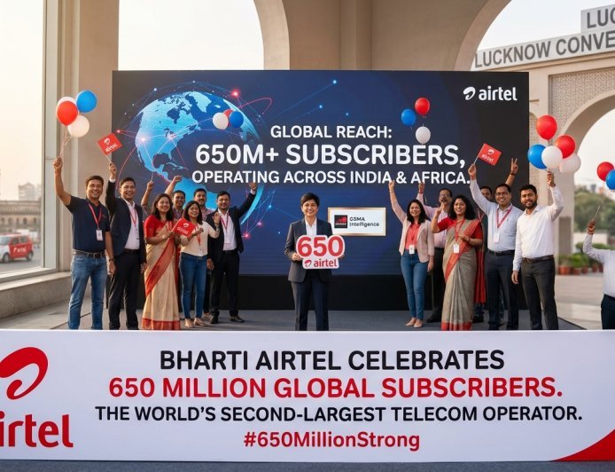 Airtel Becomes World’s Second-Largest Telco, Surpasses 650 Million Subscribers