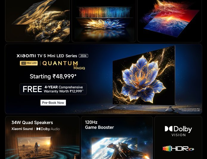 Xiaomi Redefines Home Cinema with Debut of S Mini LED TV Series in India