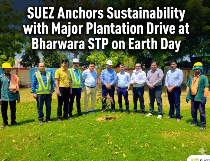 Suez Anchors Sustainability with Major Plantation Drive at Bharwara STP on Earth Day
