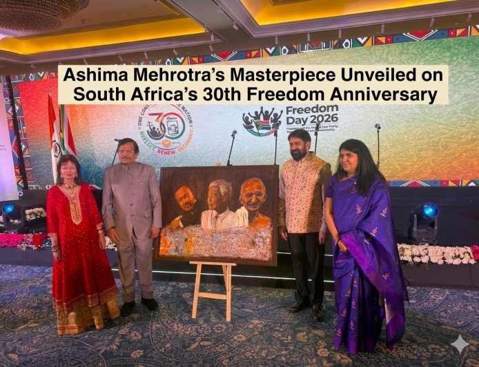 Ashima Mehrotra’s Masterpiece Unveiled on South Africa’s 30th Freedom Anniversary
