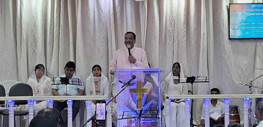 Divine Reflections: Sharda Nagar Church Commemorates Good Friday with Solemnity