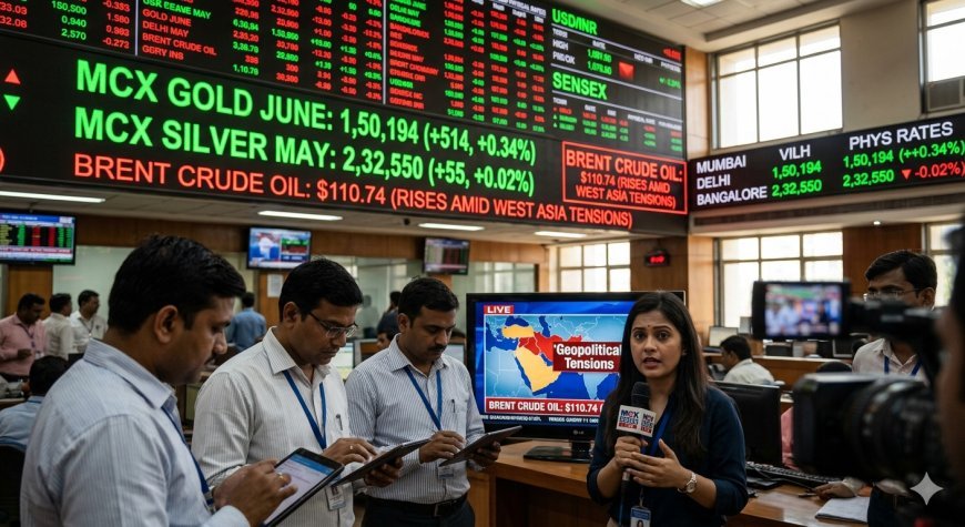 Gold and Silver Rates Swing as Crude Oil Climbs Amid Global Tensions