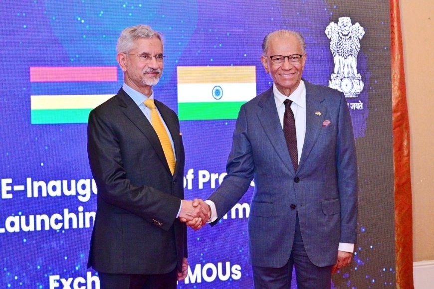 India and Mauritius Strengthen Ties: EAM Jaishankar Inaugurates 11 Development Projects