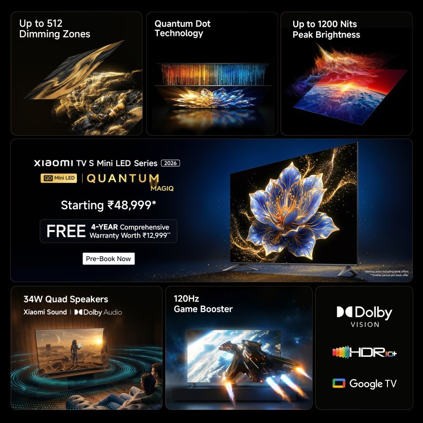 Xiaomi Redefines Home Cinema with Debut of S Mini LED TV Series in India