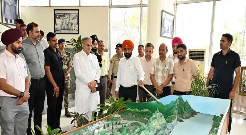 Governor Kavinder Gupta Inspects Bhakra Dam