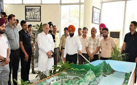 Governor Kavinder Gupta Inspects Bhakra Dam