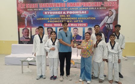 Awadh Collegiate Players Shine with 15 Medals at State Taekwondo Championship