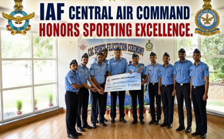 Sky-High Spirits: Central Air Command Honors Sporting Excellence in Prayagraj