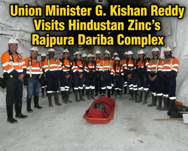 Union Minister Visits Hindustan Zinc’s Rajpura Dariba Complex 