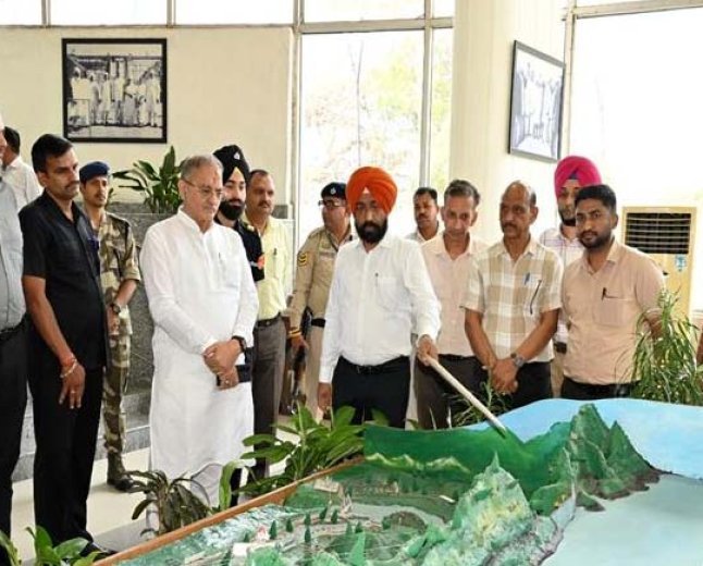 Governor Kavinder Gupta Inspects Bhakra Dam