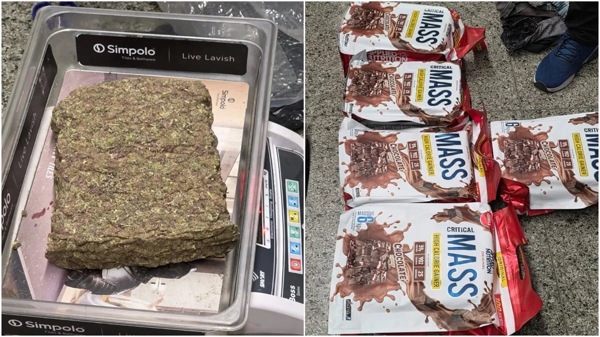 Rs 13 crore cannabis found hidden inside chocolate packs at Lucknow Airport