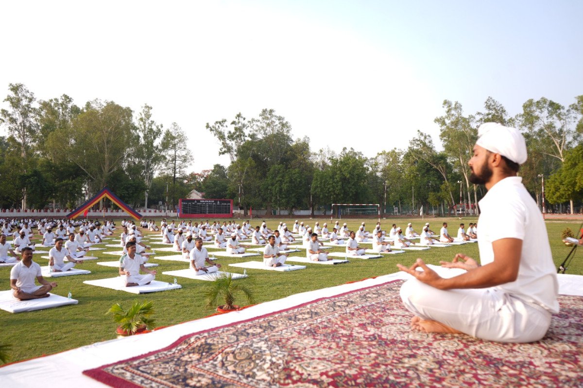 Sikh Light Infantry Training Centre Celebrates International Yoga Day
