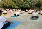 International Yoga Day Celebrated at Seth M.R. Jaipuria School, Goyal Campus