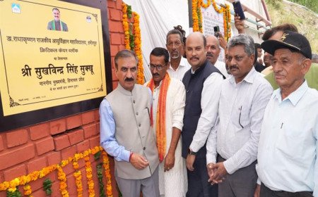 Sukhu Lays Stone For Rs 35 Crore Hamirpur Medical Block