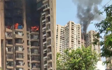 Noida High Rise Fire CM Yogi Adityanath Orders Rescue After AC Blastv             