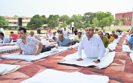 12th International Yoga Day Celebrated with Spiritual Zeal at MUIT Lucknow