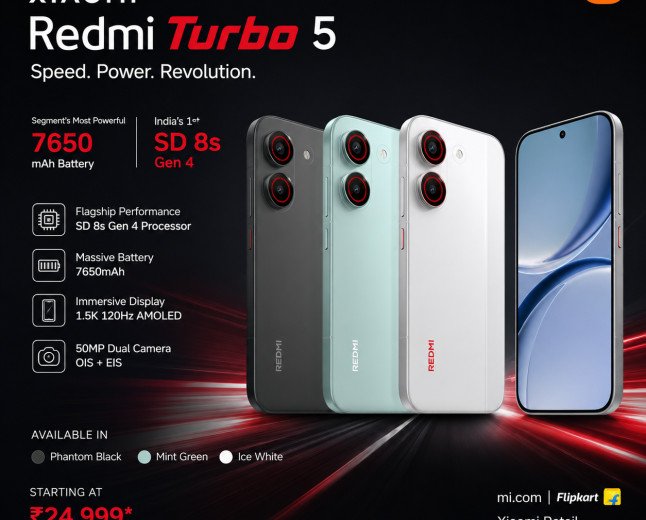 Xiaomi LaunchRedmi Turbo 5 in India: A New Powerhouse for Next-Gen Users
