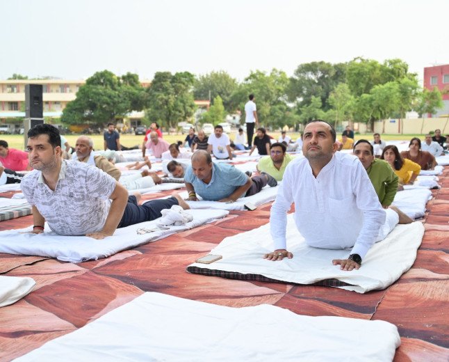 12th International Yoga Day Celebrated with Spiritual Zeal at MUIT Lucknow