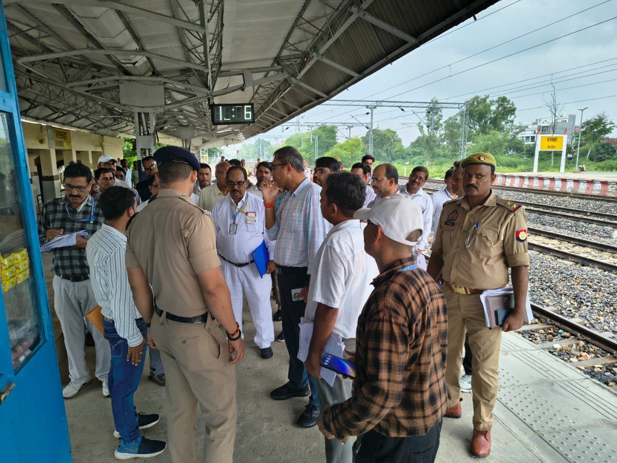 Varanasi DRM Orders Immediate Upgrade of Passenger Amenities at Rasra Railway Station
