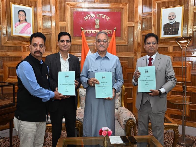 Lokayukta submits Himachal Pradesh Human Rights Commission annual report to Governor