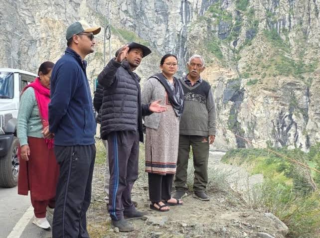 Lahaul Spiti MLA Reviews Progress of Bridge Restoration at Jahalma Nullah