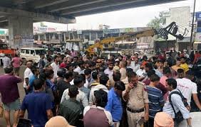 Protests Flare In Nurpur After Slushy Highway Condition Causes Injury To Toddler On Scooter