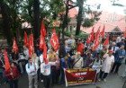 Himachal Kisan Sabha Protests Proposed India US Trade Agreement Burning Modi Trump Effigies
