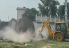 Sambhal Administration Demolishes Illegal Eidgah And Mosque Built On Government Land